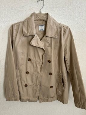 Old Navy Women's Tan Double-Breasted Jacket (L)
